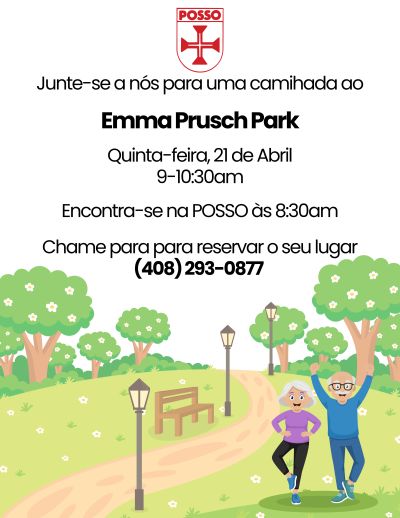 hike with posso on april 21 from 9 a.m. to 10:30 a.m.