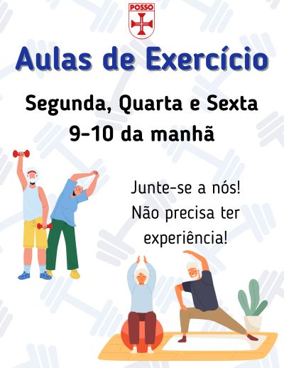 exercise on monday, wednesday and friday from 9:00 a.m. to 10:00 a.m.