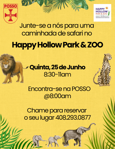 walk with posso at happy hollow on june 25 from 8 a.m. to 11 a.m.